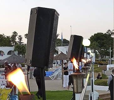 Equipos de sonido para un celebraciones de bodas en Menorca
