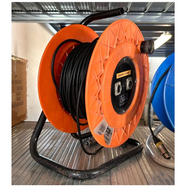 BOBINA CABLE DMX 5p - Bobina de DMX 5 puntas 60m