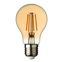 Bombilla LED 8W REGULABLE -  Vintage Estándar con filamento 67mm E27 Color Vidrio Dorado