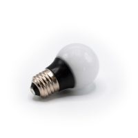 LUCENTI TOPAZ - Bombilla LED RGBW G40  E27 Regulable con Cubierta de Cristal Opaca 4w
