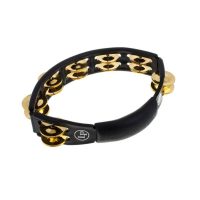 LP170 Cyclop Tambourine BK  -  Pandereta Doble fila, 14 pares de sonajas de latón